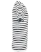 K378 - Gestreept T-shirt met zak en korte mouwen White / Navy Stripes