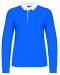 K214 - Kinder-rugbypolo Light Royal Blue / White