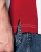 K232 - Tweekleurige piquépolo korte mouwen heren Light Grey / Red