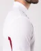 K232 - Tweekleurige piquépolo korte mouwen heren Light Grey / Red