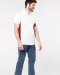 K232 - Tweekleurige piquépolo korte mouwen heren Light Grey / Red