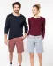 K752 - Herenbermuda met verwassen look Washed Light Khaki