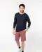 K752 - Herenbermuda met verwassen look Washed Light Khaki