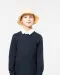 K214 - Kinder-rugbypolo Navy / White