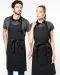K8005 - Schort wasbaar op hoge temperatuur Black