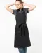 K8005 - Schort wasbaar op hoge temperatuur Black