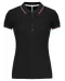 K251 - Damespolo korte mouwen Black / Red / White