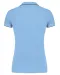K251 - Damespolo korte mouwen Sky Blue / Navy / White