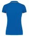 K251 - Damespolo korte mouwen Light royal blue/Yellow/White