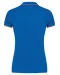 K251 - Damespolo korte mouwen Light Royal Blue / Red / White