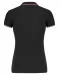 K251 - Damespolo korte mouwen Black / Red / White