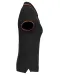 K251 - Damespolo korte mouwen Black / Red / Yellow