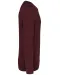 K480 - Herensweater BIO ronde hals raglanmouwen Wine Heather