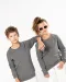 K490 - Sweater bio raglanmouwen kids Black
