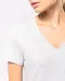 K381 - Dames T-shirt V-hals Korte Mouwen White