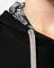 K4013 - Unisex sweater met capuchon met contrasterend motief Black / Mexican Skull
