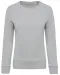 K481 - Damessweater BIO ronde hals raglanmouwen Snow Grey