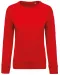 K481 - Damessweater BIO ronde hals raglanmouwen Red