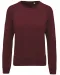 K481 - Damessweater BIO ronde hals raglanmouwen Wine Heather