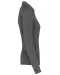 K265 - Damespolo lange mouwen van jersey Grey Heather