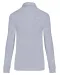 K265 - Damespolo lange mouwen van jersey Oxford Grey