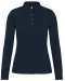 K265 - Damespolo lange mouwen van jersey Navy