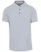 K223 - Herenpolo met maokraag en korte mouwen Oxford Grey / Black