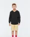K4014 - Unisex kindersweater met contrasterende capuchon met motief Black / Skate Graffiti
