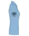 K263 - Damespolo korte mouwen van jersey Sky Blue