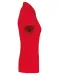 K263 - Damespolo korte mouwen van jersey Red