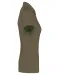 K263 - Damespolo korte mouwen van jersey Light khaki