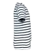 K379 - Gestreept T-shirt met zak en korte mouwen kids White / Navy Stripes