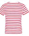 K379 - Gestreept T-shirt met zak en korte mouwen kids White / Red Stripe