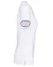 K394 - Dames-t-shirt piqué V-hals White / Navy / Red
