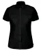 K504 - Damespilootoverhemd korte mouwen Black