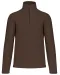K912 - Enzo - Fleece met ritskraag Chocolate