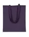 KI0223 - Shopper bag long handles Purple