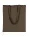KI0223 - Shopper bag long handles Dark Khaki