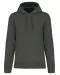 K4027 - Ecologische herensweater met capuchon Green Marble Heather