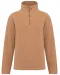 K912 - Enzo - Fleece met ritskraag Camel Heather