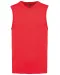 K969 - Heren spencer met v-hals Red