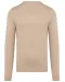 K965 - Heren pullover met v-hals Beige heather