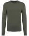 K965 - Heren pullover met v-hals Green Marble Heather