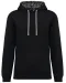 K4013 - Unisex sweater met capuchon met contrasterend motief Black / Mexican Skull