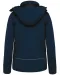 K651 - Gewatteerde softshell damesparka met capuchon Navy