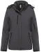 K651 - Gewatteerde softshell damesparka met capuchon Titanium