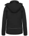 K651 - Gewatteerde softshell damesparka met capuchon Black
