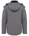 K413 - Heren softshell jas met afneembare capuchon Marl Grey