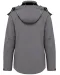 K414 - Dames softshell jas met afneembare capuchon Marl Grey