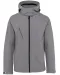 K414 - Dames softshell jas met afneembare capuchon Marl Grey